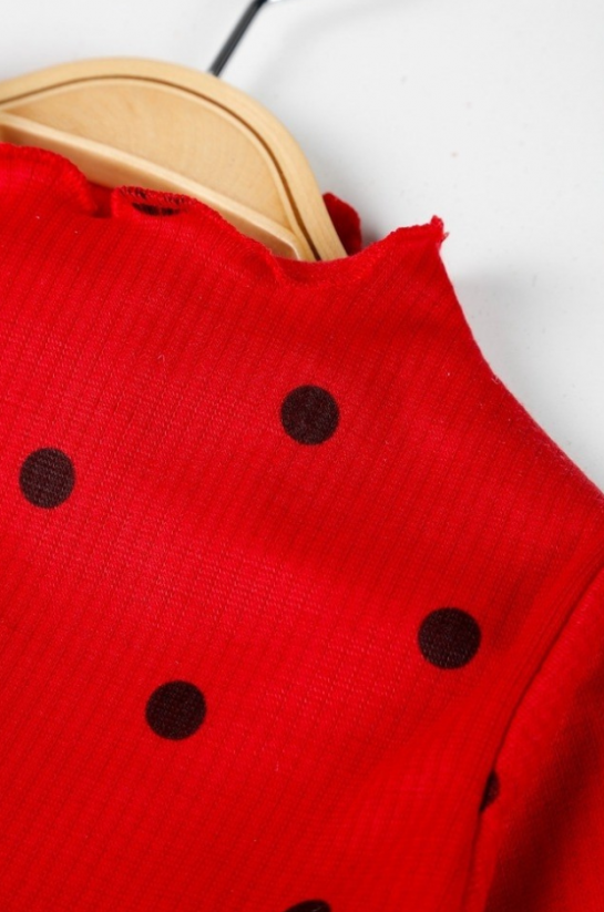 Dojčenské šaty červené Heart 68