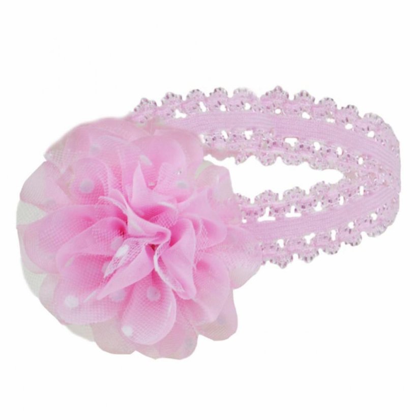 Fasce capelli per bambina Rose rosa