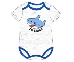 Body pentru bebe mânecă scurtă Shark
