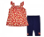 Completo estivo per ragazze- T-shirt e pantaloncini FLORA