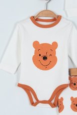 Set pentru bebe body, pantaloni, căciulă Winnie the Pooh
