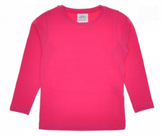 Maglietta rosa manica lunga per bambina