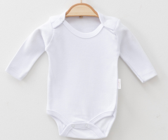 Body alb cu mânecă lungă Baby