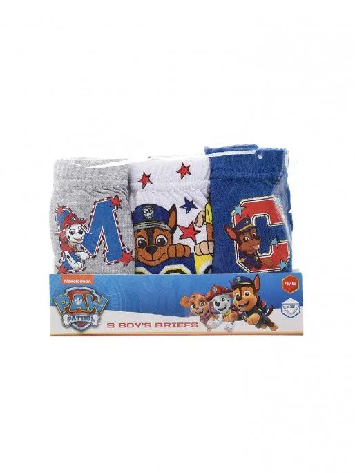 Chlapecké slipy Paw Patrol Star 3 pack