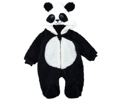 Dětský overal hřejivý Panda s kapucí