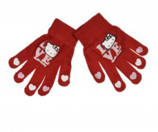 Dětské rukavice Hello Kitty červené