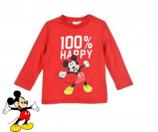 Tricou cu mâneca lungă Mickey rosu 68