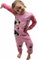 Dievčenské pyžamo overal Minnie růžové