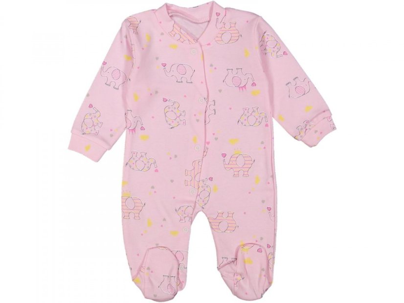 Salopetă bebe Elefant roz 56/62