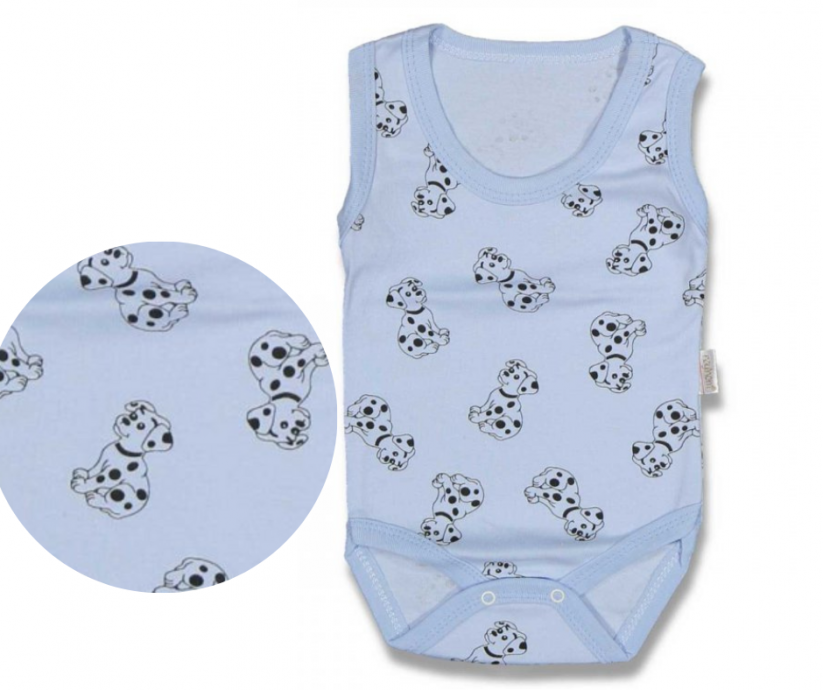 Body senza maniche in cotone per neonati Cucciolo