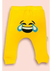 Pantaloni din bumbac pentru copii Emoji