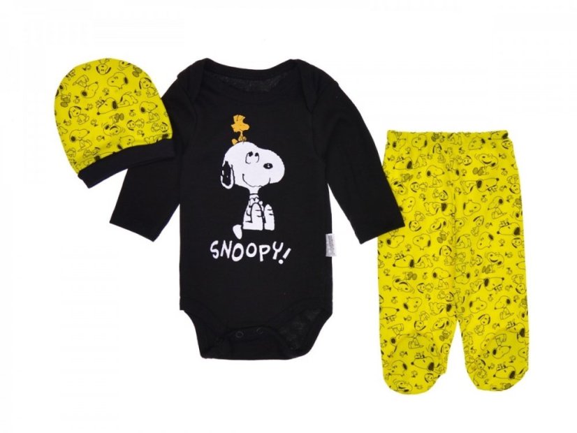 Set 3 pezzi per neonati Snoopy