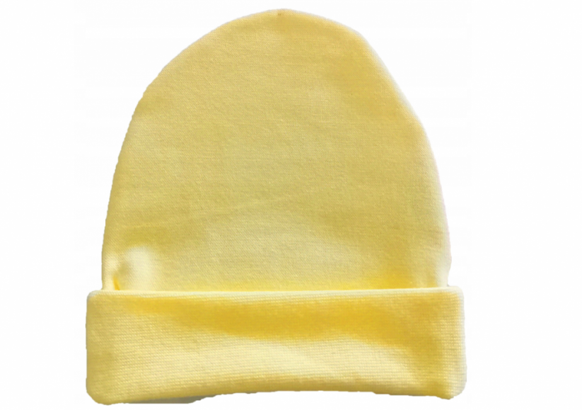 Žltá dojčenská čiapočka Baby