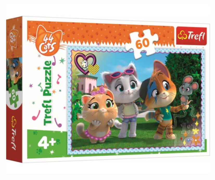 Puzzle 44Cats 33 x 22 cm, 60 pezzi