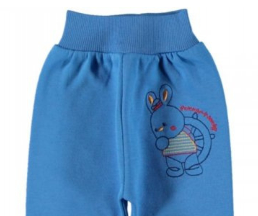 Pantaloni con piedini per neonato Bunny 80