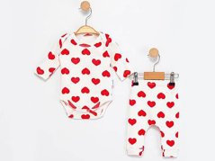Completo bimbi 2 pezzi – body e pantaloni Heart