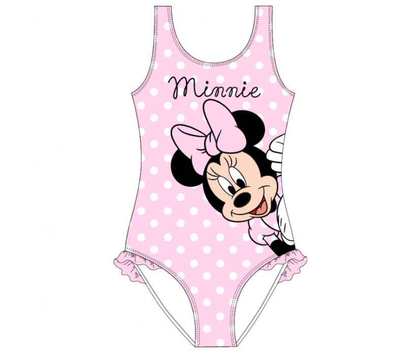 Costum de baie pentru fete Minnie Mouse roz