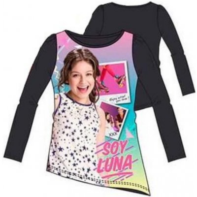 Tričko s dlouhým rukávem Soy Luna tm. šedé 116