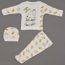 Set 3 pezzi vestiti per neonati Bear and Duck 56