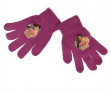 Dievčenské rukavice Elena z Avaloru tm.fialové