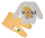 Set trening pentru copii Bear alb-galben