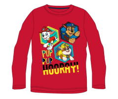 Dětské tričko dlouhý rukáv Paw Patrol červené