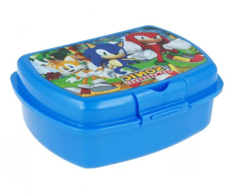 Dětský plastový svačinový box Sonic the Hedgehog