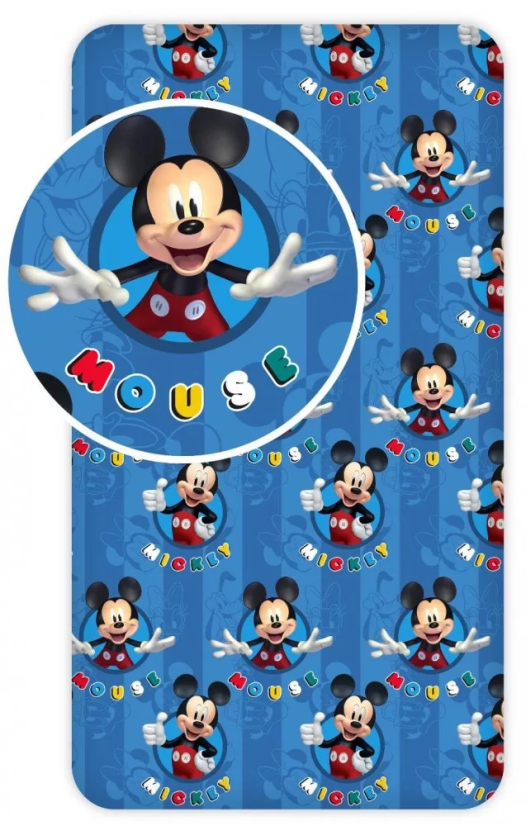 Dětské prostěradlo Mickey 90x200 cm