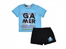 Set de vară pentru băieți- tricou și pantaloni scurți cu imprimeu GAMER