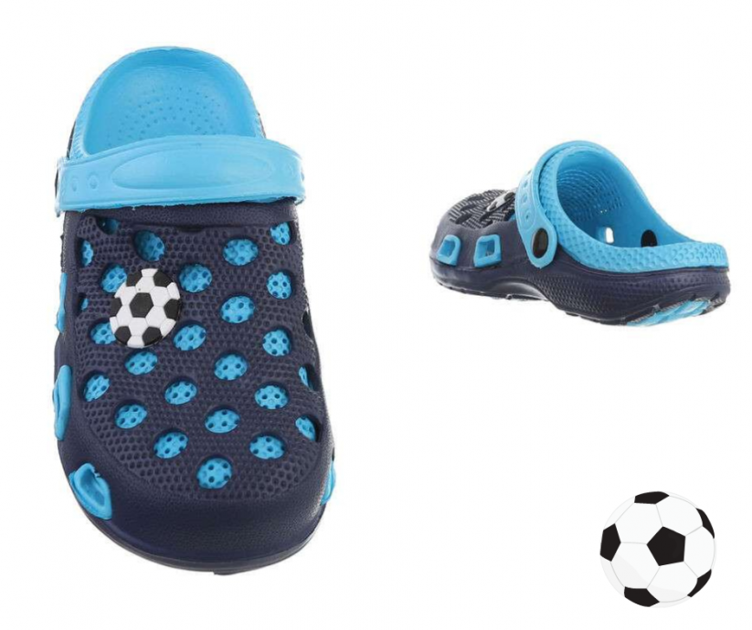Detské gumové šľapky Fotbal
