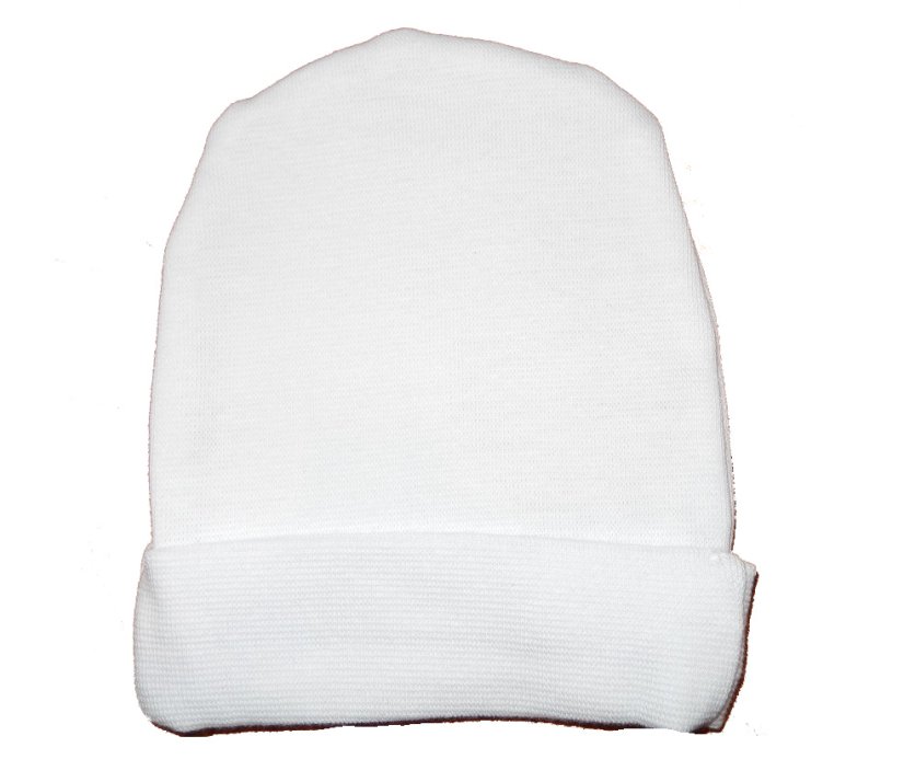 Cuffietta bianco per neonati Baby