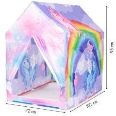 Dětský stan Rainbow Land s jednorožci 95 × 102 × 72 cm