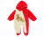 Tutina peluche Bear rosso 56/62