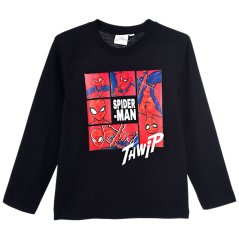 Tričko dlouhý rukáv Spiderman černé