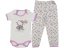 Compleu 2 piese pentru copii-body-panataloni Hello Kitty