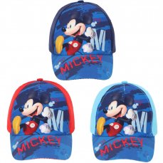 Cappellino visiera rosso Mickey 54