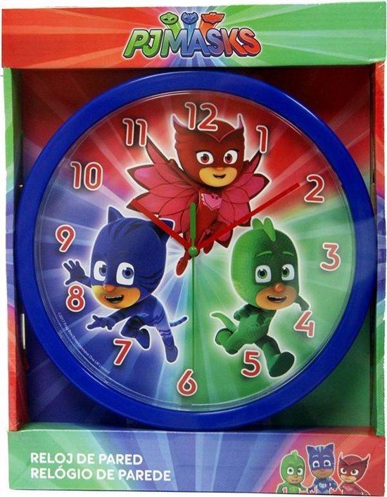 Dětské nástěnné hodiny PJ Masks