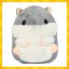 Peluches criceto 3in1, cuscino e coperta 105×200 cm