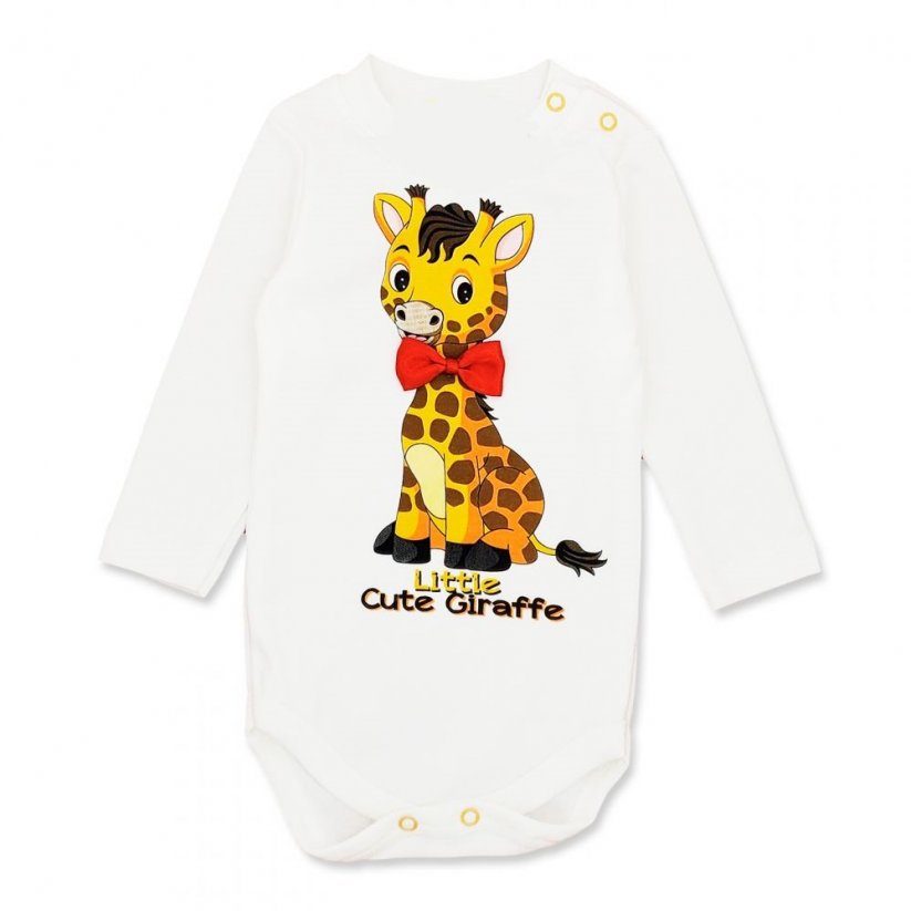Set di 3 pezzi per bambini felpa, pantaloni, body Giraffa