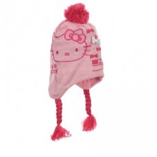 Dívčí zimní čepice Hello Kitty růžová 52