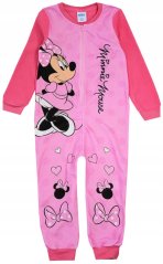 Dívčí pyžamo overal Minnie růžové