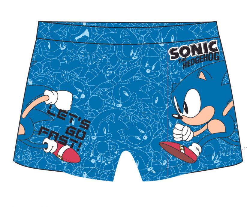 Chlapčenské plavky Sonic modré