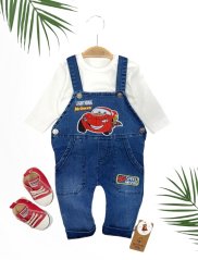 2dílná dětská souprava – tričko a džínové kalhoty s laclem Car