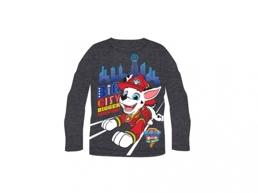 Chlapecké červené tričko dlouhý rukáv Paw Patrol