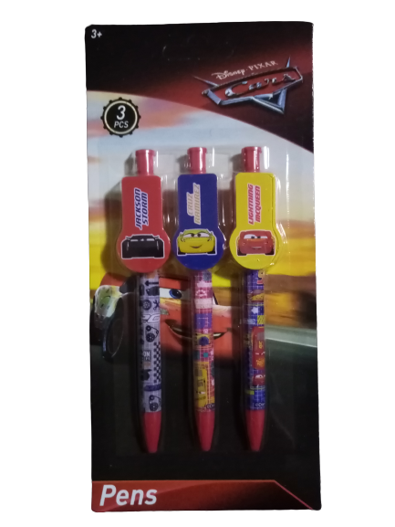 Set di penne Cars 3 pezzi