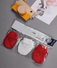 Dívčí kojenecké rukavice 3 pack