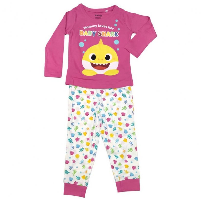 Pijama Baby Shark roz