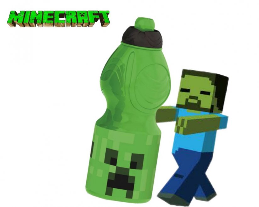 Sticlă sport din plastic pentru copii Minecraft 400 ml