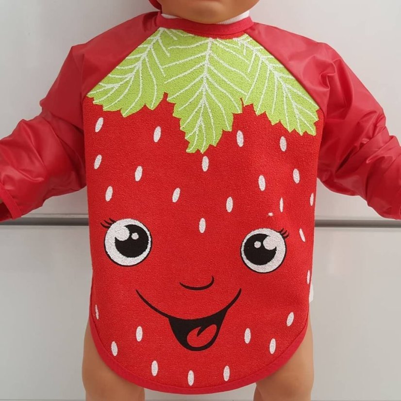 Dětský bryndák s dlouhými rukávy Jahůdka