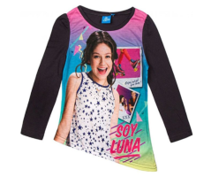 Tričko s dlhým rukávom Soy Luna tm. šedé 116